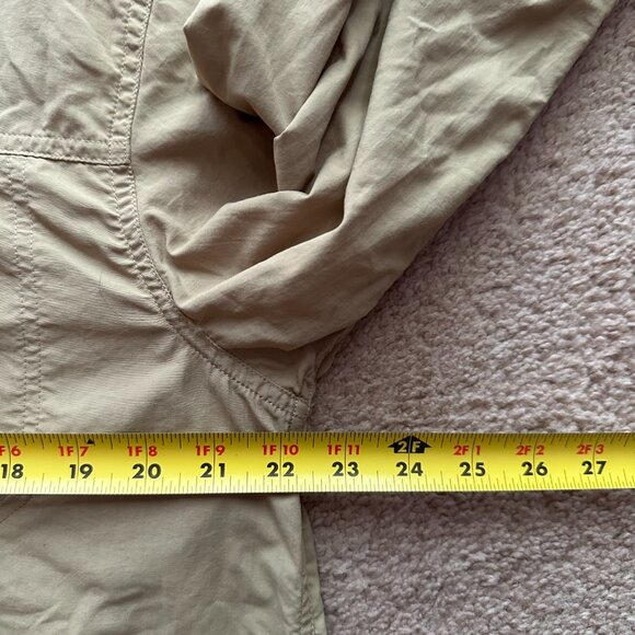 Eastern Mountain Sports Shirt Mens Large Button Up Vented Nylon Light Brown - Picture 7 of 11